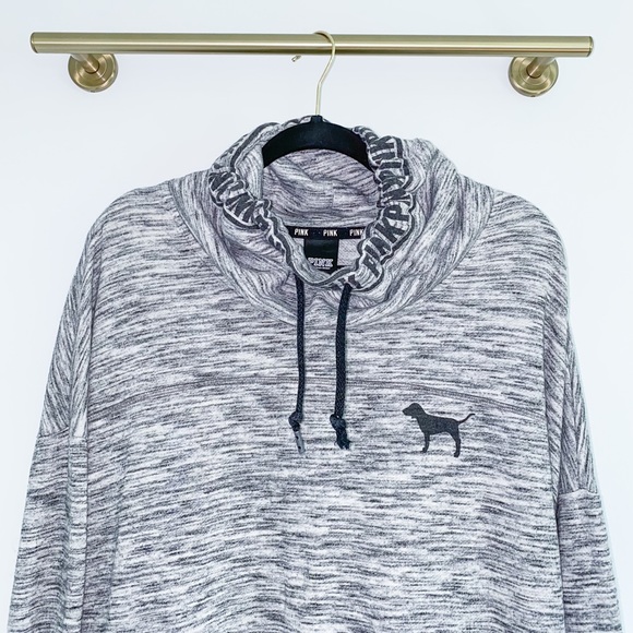 VS PINK Cowl Neck Sweatshirt - Picture 2 of 6